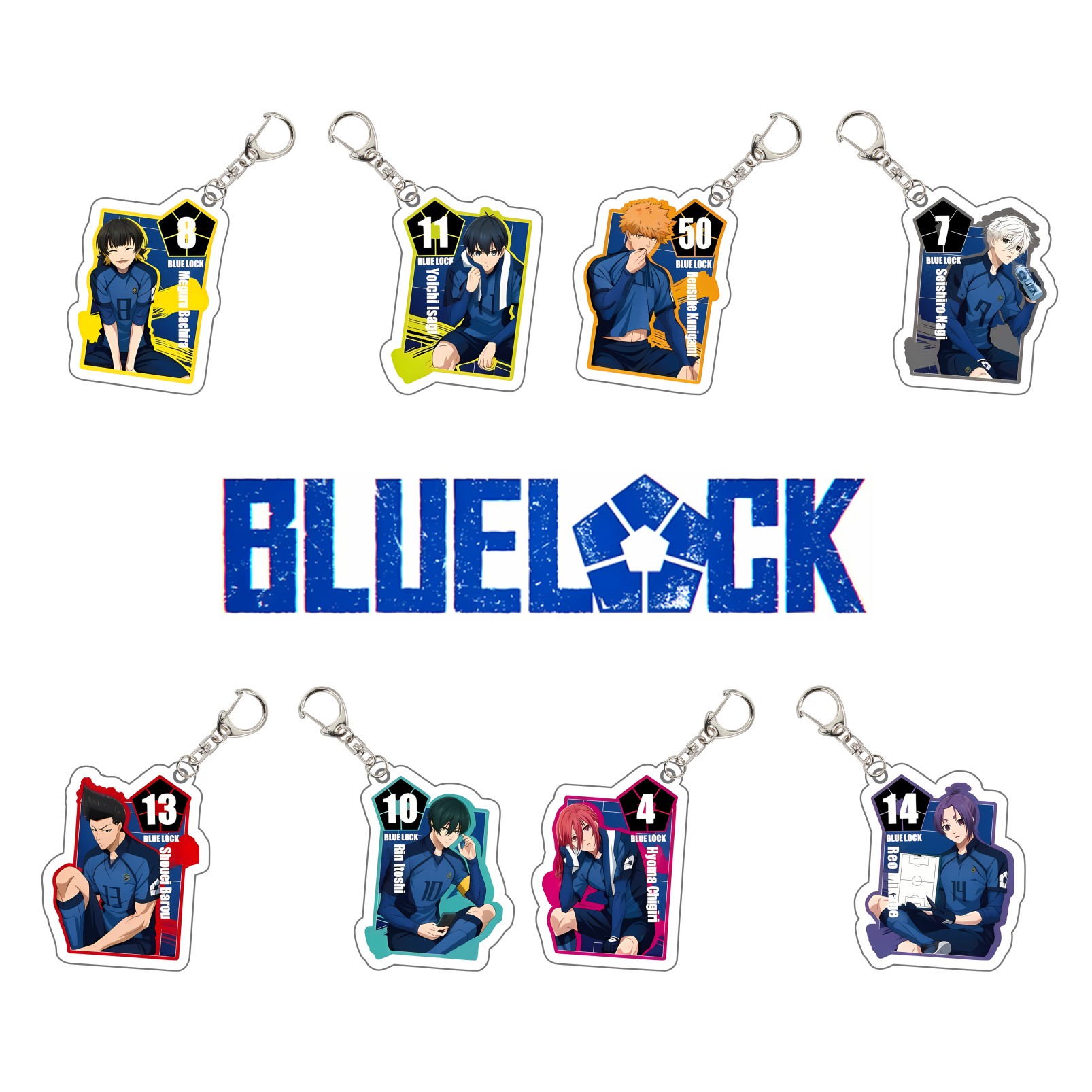フットボールアニメ ブルーロック アクリルキーホルダー 6C - Chain Lock Combination のレビューと価格