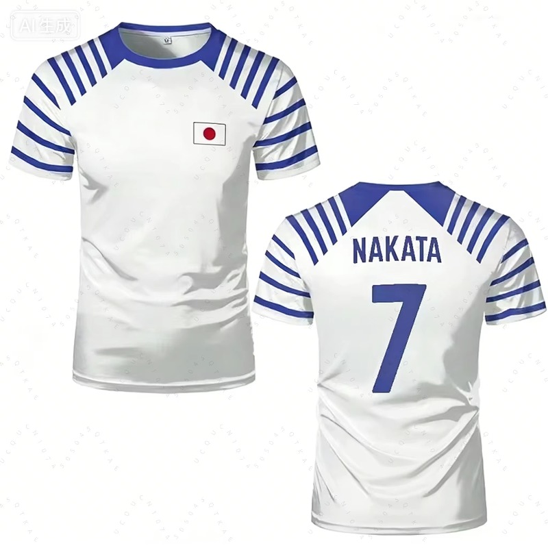 2026 ホットキャプテン翼アニメ男性女性 Tシャツ日本国旗 - Cycling To Work のレビューと価格