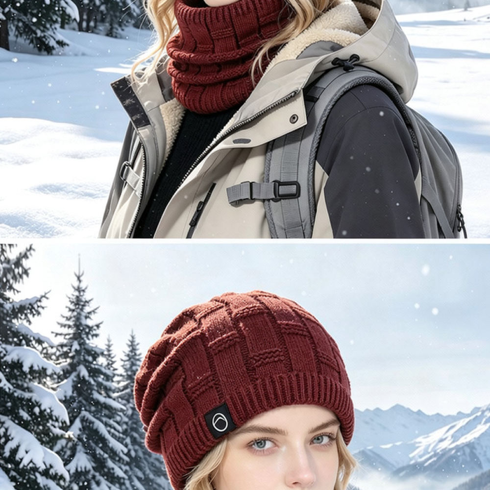 冬用の屋外用ニット帽とマフラーのセット。厚手のフリース素材で - Cycling Commute Essentials のレビューと価格