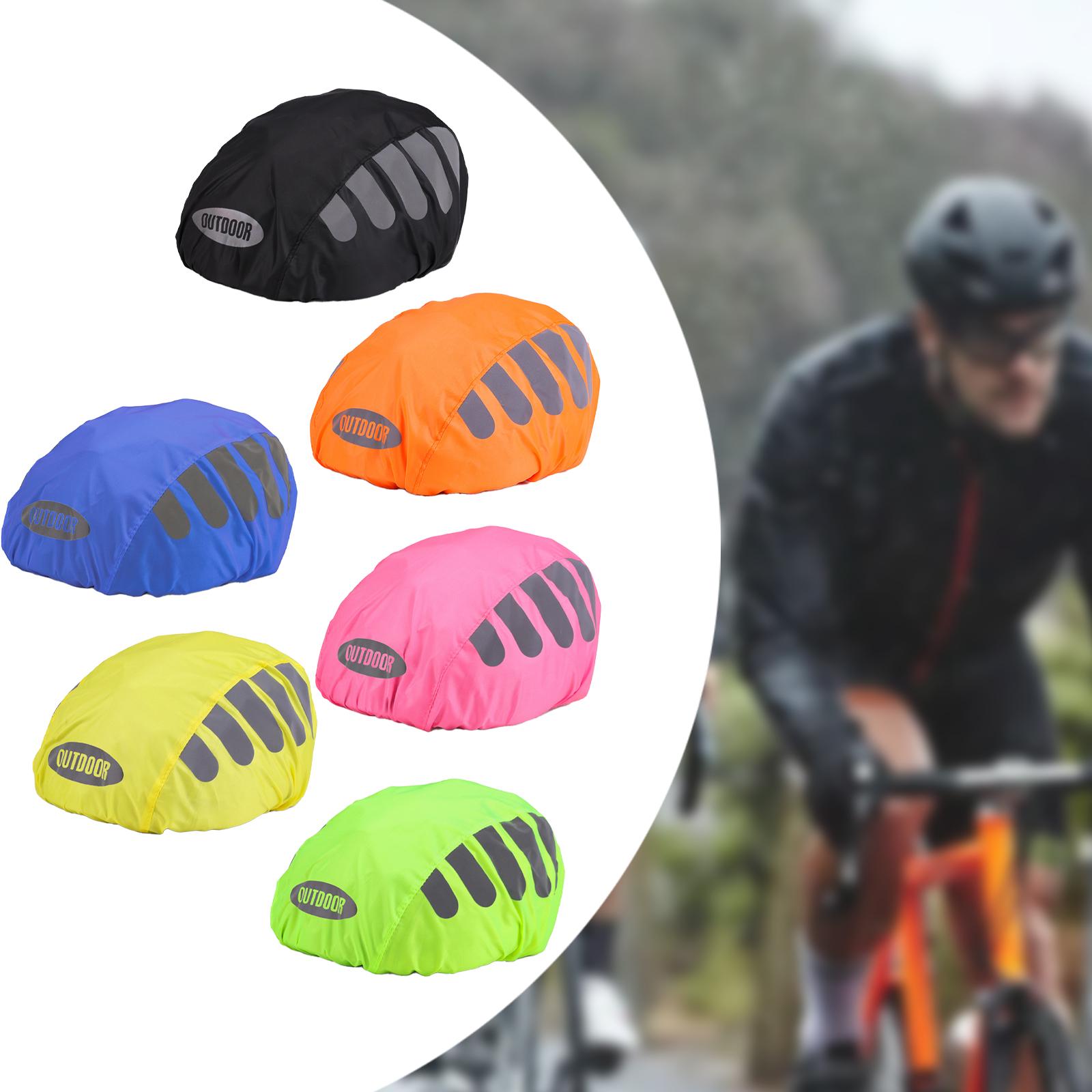 屋外用自転車ヘルメット用レインカバー。190T防水ポリエステ - Cycling Commute In Rain のレビューと価格