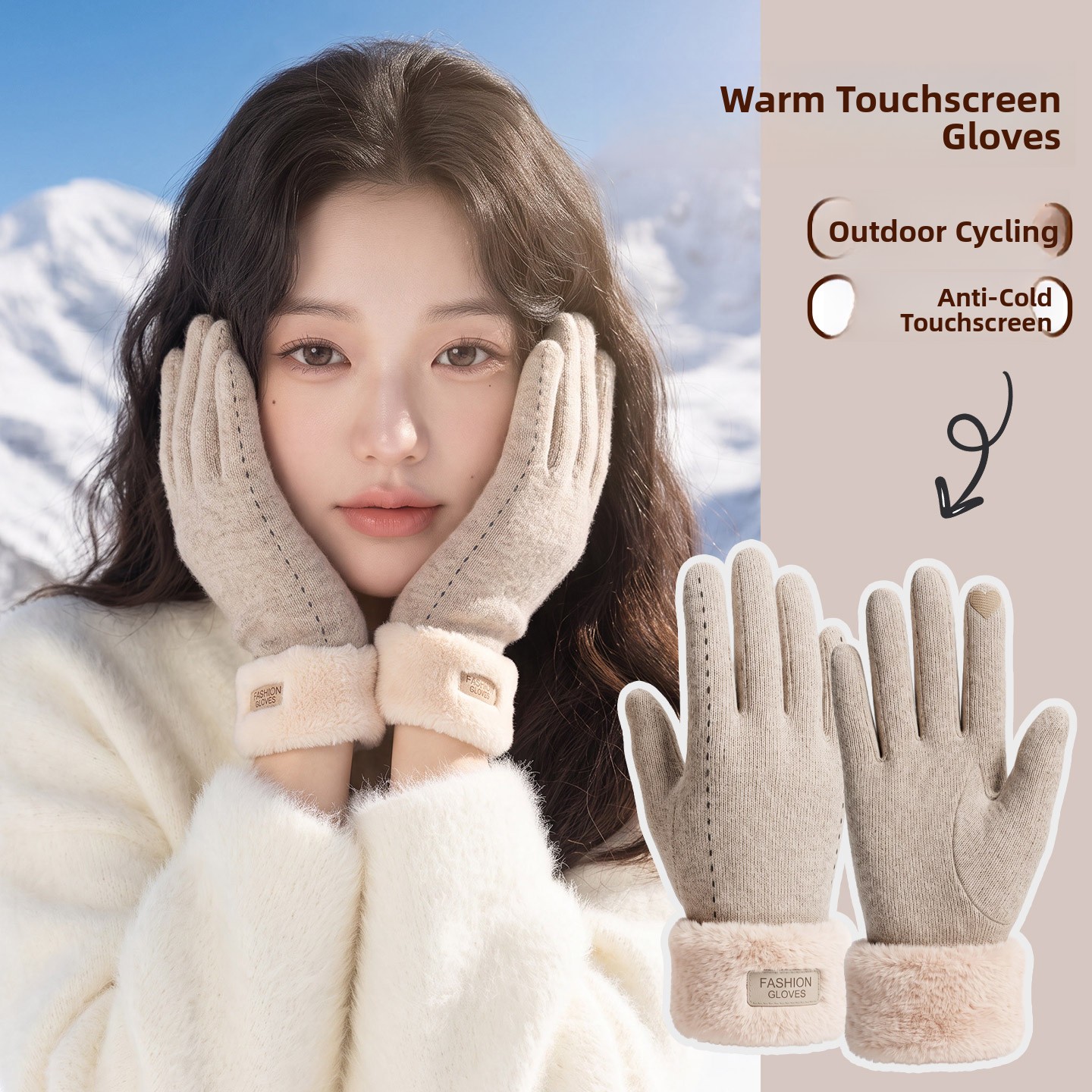 厚手のフリース冬用サイクリンググローブ女性用タッチスクリーン - Cycling Commute Essentials のレビューと価格