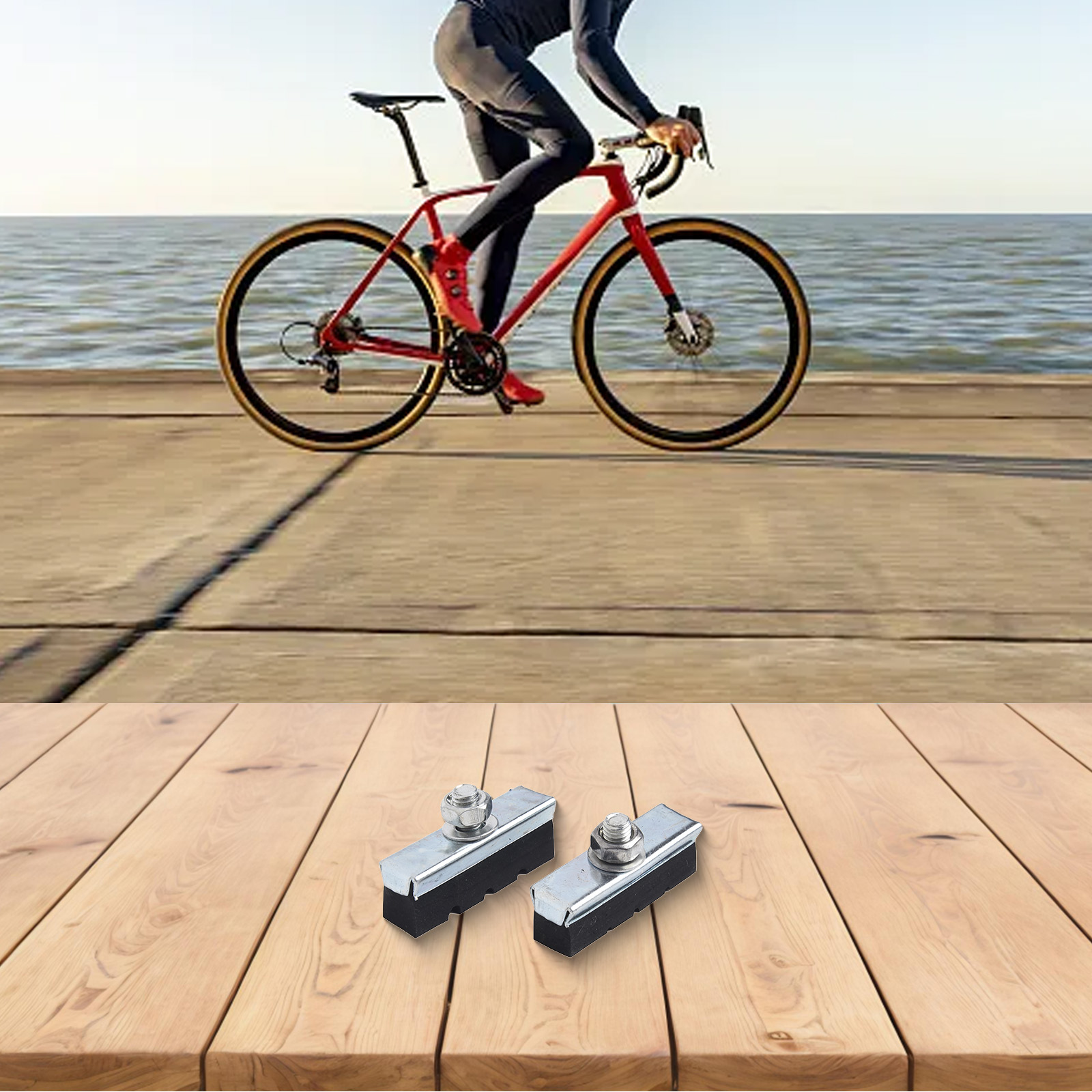 通勤用自転車ブレーキシュー 12個入り。取り付けが簡単で、互 - Cycling Commute Shoes のレビューと価格